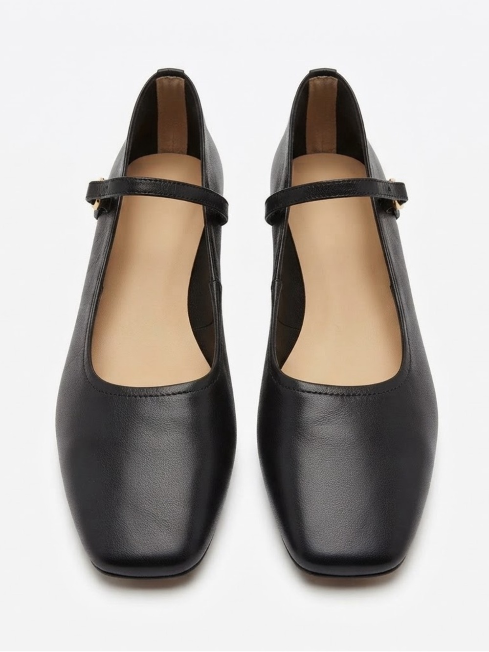 Artesian Black Italian Leather Mary Jane Heels Size 10 / 10.5 NWOT